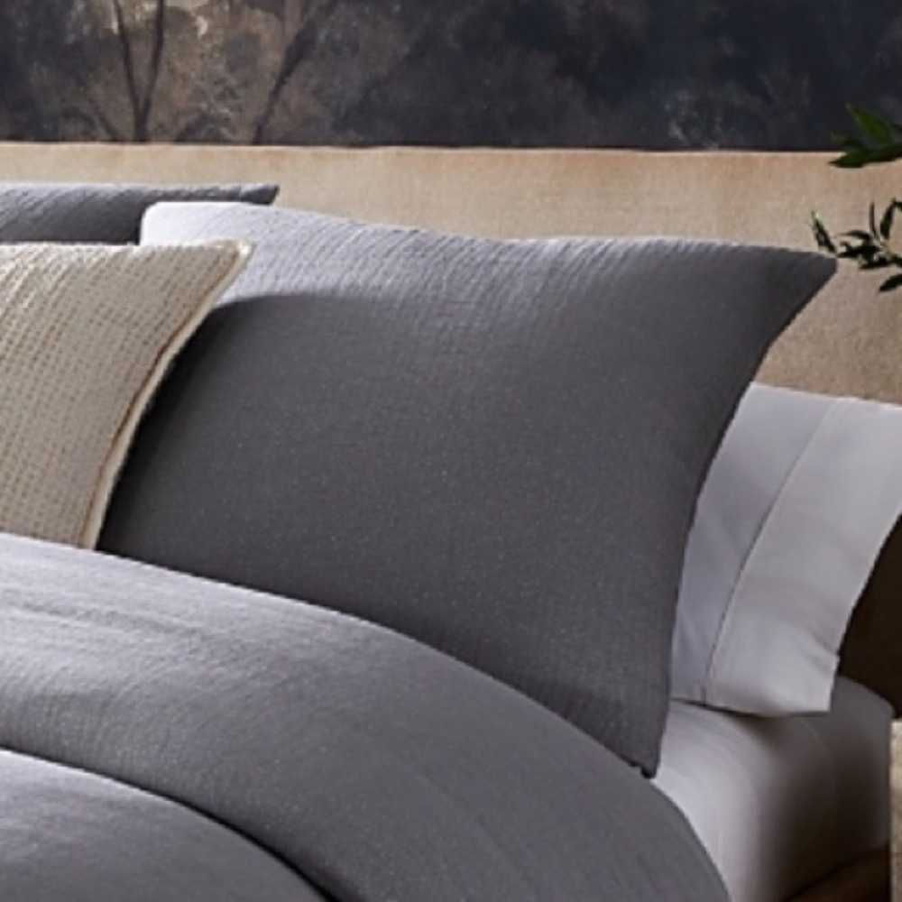 Nate Home by Nate Berkus Pin Dot Charcoal Euro Sham, Size 26X26, NWT